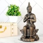Global Grabbers New Buddha Statue showpiece Idol Home Decor Items for Living Room and Gifts (Antique Golden) - Fast Shipping to USA, Canada & India - Image 3