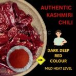 Indiana organic Kashmiri Chilli Powder | Freshly Ground Lal Mirch Spice - Deep Red Colour, Mild Flavor | kashmiri Stemless lal mirch powder - 400 Gram - Fast Shipping to USA & Canada - Image 2