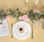 VRB Dec 1 Pcs Flower Vine Garlands Hanging Artificial Flowers for Decoration Roses Garland (6 ft Long) Flowers Silk Roses for Wedding Decorations Diwali/Ganpati/Christmas. (Light Pink),10 cm - Fast Shipping to USA & Canada - Image 4