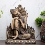 Global Grabbers New Buddha Statue showpiece Idol Home Decor Items for Living Room and Gifts (Stone White) - Fast Shipping to USA, Canada & India - Image 5