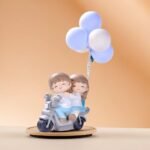 CraftVatika Valentine Love Couple Statue Showpiece Home Decorative Items for Tabletop, Room Office Decor Bedroom Items - Valentines Day Gift for Husband Wife Girlfriend Boyfriend (Type 3), Multicolor - Fast Shipping to USA & Canada