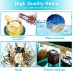VRB Dec 300gm Clear Resin UV-Resistant Epoxy Resin Liquid,Art Material for Art for Smooth Finish, Non-Toxic, Easy to Use for preservation liquid for flowers, jewellery,etc. (300gm - 2:1 Resin Liquid) - Fast Shipping to USA & Canada - Image 4