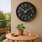 Xtore Modern Round Wall Clock with Luxurious Finish (Pack of 1, Black) - Fast Shipping to USA & Canada - Image 5