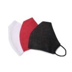 Xtore Breathable 2 Layer Cotton Reuseable & Washable Mask (Red, Black, & White, Without Valve, Pack of 3) for Unisex - Fast Shipping to USA & Canada
