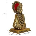 Webelkart Premium Baba Khatu Shyam ji Idol Statue Showpiece for Home and Pooja Decoration | Khatu Shyam Murti for Home and Car Dashboard | Diwali Corporate Gifting (Gold, 6.5 Inches) - Fast Shipping to USA & Canada - Image 4