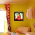 Sehaz Artworks Wall Painting for Living Room | Painting for Wall Decoration | Wall Art | Budha Painting for Living Room - 12 Inches X 12 Inches with Photo Frame - Fast Shipping to USA & Canada - Image 2