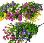 VRB DecTM Artificial Eucalyptus Flower Bunch for Home Decoration | Faux Flowers for Vases | Decoration Items for Home, Living Room | Restaurant Decoration and Craft (Mix with Flower, 4) - Fast Shipping to USA & Canada - Image 2