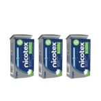 Cipla Nicotex Nicotine Sugar Free Mint Plus Gums 2mg | Helps to Quit Smoking | WHO-approved Therapy | 40 Gums per Tin | Pack of 3 - Fast Shipping to USA & Canada
