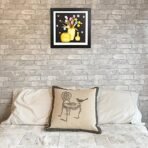 Sehaz Artworks 'Flower Pot_001 Modern' Wall Painting Frame (Fibre, 33.5 cm x 33.5 cm) - Fast Shipping to USA & Canada - Image 3