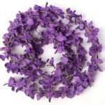 VRB Dec 1 Pcs Artificial Flowers Vine Silk Wisteria Garland Fake Ivy,(6 ft Long) Wedding Decoration Diwali/Ganpati/Christmas Decorations Fake Daisy Floral Vine Silk Hanging Flower for Home (Purple) - Fast Shipping to USA & Canada
