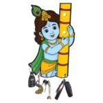 Webelkart Cute Printed Wooden Key Holder for Home/Office Decor/Key Hanger for Wall Decor,Decorative Item for Home, Key Chain Holder for Wall (12x7 Inches) - Fast Shipping to USA & Canada