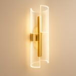 One94Store Modern BedHead Wall Lamp - Gold Acrylic LED Wall Light for Bedroom, Bedside, Living Room, Hallway, Mural Lamp, Decorative, Energy-Saving, Dimmable Lighting - Fast Shipping to USA & Canada