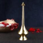 Brass Sprinkler Bottle for Holy Water, Gangajal, Godawari, Narmada, Kaveri Jal and Perfume Gulab Pash Rose Brass Water Sprinkler - Fast Shipping to USA & Canada