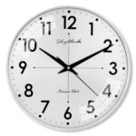 Sehaz Artworks Wall Clock for Living Room Stylish Latest | Traditional Wall Clock for Hall Big Size | Wall Watch for Living Room Stylish | Metal Dial - Silver 32x32 CM - Fast Shipping to USA & Canada