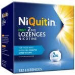 NiQuitin Mint 2 mg Lozenges - Effective Smoking Craving Relief - 132 Lozenges - Long-Lasting Effect - Reduce and Quit Smoking Aid - Fast Shipping to USA & Canada