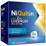 NiQuitin Mint 2 mg Lozenges - Effective Smoking Craving Relief - 132 Lozenges - Long-Lasting Effect - Reduce and Quit Smoking Aid - Fast Shipping to USA & Canada