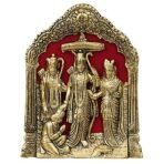 JaipurCrafts Metal Lord Ram Ji/Ram Darbar Idol Statue Murti for Home and Office Decor (Lord Ram) Ramdarbar Showpiece (9" Inches) - Fast Shipping to USA & Canada - Image 2