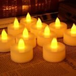VRB Dec 24 Pcs Acrylic Flameless & Smokeless Decorative Candles Led Tea Light Candle Perfect for Gifting, Home, Birthday, Diwali, Christmas,Decorative Candles,Balcony, Birthday (Acrylic - 24 Pcs) - Fast Shipping to USA & Canada