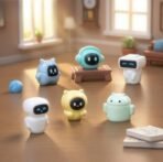 VRB Dec 6 Pcs Miniature Toys,Showpiece for Home Decor,Decorative Items,Car Dashboard,Valentine,Gifts Figurines,Cake Decoration Items,Figurines for Home Decor. (6 Pcs Futuristic Robot Miniature) - Fast Shipping to USA & Canada