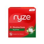 RYZE Nicotine Gum 2mg | Pack of 20 (180 gums) | Royal Paan | Freedom from Smoking & Tobacco | Easy on Throat | FDA Approved | Sugar Free | Teeth Whitening - Fast Shipping to USA & Canada