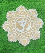 VRB Dec 1 Pcs Reusable Wooden Base and Rangoli Template mat, Brown, D-2, Religious - Diwali, Deepavali, Navratri, Pooja, Temple Decor, Rangoli Mat - Fast Shipping to USA & Canada - Image 4