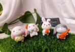 VRB Dec Miniature Decor Items Set for Unique Gift,Home,Living Room,Office,Restaurant Decor,Military Showpiece,Perfect Valentine Decoration Items ((Rabbits Miniature)) - Fast Shipping to USA & Canada