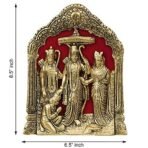 JaipurCrafts Metal Lord Ram Ji/Ram Darbar Idol Statue Murti for Home and Office Decor (Lord Ram) Ramdarbar Showpiece (9" Inches) - Fast Shipping to USA & Canada - Image 3