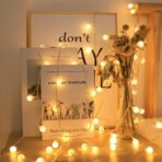 One94Store 10 Meter 50 LED Milky Ball Fairy String Lights - Warm White, 8 Modes with Remote, Plug-in Decorative Lights for Bedroom, Diwali, Christmas, Party, Home DECOR - Fast Shipping to USA & Canada - Image 2