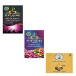 PUFF SMART Premium Herbal Flavor Bubblegum And Crazy Night With Coconut Charcoal_250g Combo (100% Tobacco And Nicotine Free) - Fast Shipping to USA & Canada