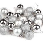 VRB Dec 24 Pcs Christmas Balls Ornaments Shatterproof Gold Xmas Trees Parties Decorations Balls for Holiday Wedding Party Decoration,with Hanging Hole (Silver 4 Cm) - Fast Shipping to USA & Canada