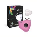 Xtore Certified N99 FDA CE Washable Mask with Replaceable 5 layer filter (1 mask 2 Filter, Orchid Pink) - Fast Shipping to USA & Canada