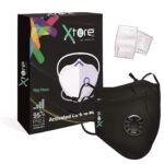 Xtore Washable N-95 mask with 2 Replaceble 5 layer Filter - (Pack of 2 mask x 2 Filters) - Fast Shipping to USA & Canada