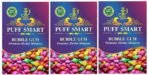 PUFF SMART Premium Herbal Flavor Bubblegum (Pack of 3) (100% Nicotine and Tobacco Free) - Fast Shipping to USA & Canada
