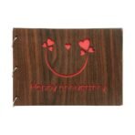 Sehaz Artworks HappyAni Scrapbook Photo Albums For 4x6 and 5x7 Photos For Baby Birthdays, Couples Husband Wife Wedding Anniversary Gift (30 Cm X 21 Cm X 4 Cm, Brown) - Fast Shipping to USA & Canada