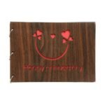 Sehaz Artworks HappyAni Scrapbook Photo Albums For 4x6 and 5x7 Photos For Baby Birthdays, Couples Husband Wife Wedding Anniversary Gift (30 Cm X 21 Cm X 4 Cm, Brown) - Fast Shipping to USA & Canada