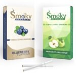 Smoky Herbals Pack of 2 Flavours 100% Tobacco & Nicotine Free Cigarette - 10 Sticks x 2 (GREEN APPLE/BLUEBERRY) - Fast Shipping to USA & Canada