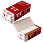 White Leaf King Size Cigarette Tubes 200 Pcs Per 1 Box.Tubes Brown filter and White tube - Fast Shipping to USA & Canada
