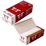 White Leaf King Size Cigarette Tubes 200 Pcs Per 1 Box.Tubes Brown filter and White tube - Fast Shipping to USA & Canada