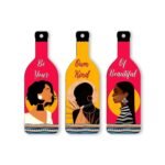 Xtore Decorative Wall Art MDF Wooden Hanger for Living Room | Bedroom | Office | Kitchen | Be Your Own Kind of Beautiful | Wall Hanging For Home Decor - Set of 3 - Fast Shipping to USA & Canada