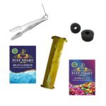 PUFF SMART Premium Herbal Flavors Bubblegum, Brain-O-Freeze, Tong And 1 Polo Quick Light Charcoal Combo (100% Tobacco and Nicotine Free) - Fast Shipping to USA & Canada