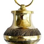 AWADH Brass gangajali Gangajal Kalash/lota Brass | Kalash for Pooja, Temple, Brass Gangajal lota | Compact Size | Ship from holy Land AYODHYA - Fast Shipping to USA & Canada