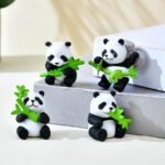 VRB Dec Miniature Decor Items Set for Unique Gift,Home,Living Room,Office,Restaurant Decor,Military Showpiece,Perfect Valentine Decoration Items ((Panda Miniature Toys Design 1)) - Fast Shipping to USA & Canada