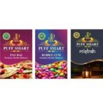 PUFF SMART Flavor Paan Ras, Bubblegum,Misbah for Hookah Combo (Pack of 3) (100% Nicotine and Tobacco Free) - Fast Shipping to USA & Canada