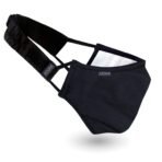 Xtore FDA CE Certified Cotton Cloth Washable Reusable N95 Cloth Mask Without Valve, 1 Filter & 1 Head Band for Unisex (Ebony Black) - Fast Shipping to USA & Canada