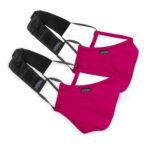 Xtore Unisex FDA CE Certified Anti-pollution Reusable & Washable Cotton N-95 Cloth Mask without Valve Pack of 2 mask, 2 Filters, 2 x Head Band, (Queen Pink) - Fast Shipping to USA & Canada