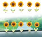 VRB Dec 10 pcs of Sunflower for Car Dashboard Decoration Items/car Decor Accessories for Dashboard,Miniature Toys,Car Dashboar,Decoration Accessories,etc. (10 Pcs Cute Swinging Sunflower) - Fast Shipping to USA & Canada
