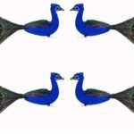 VRB DecTm Real Natural Peacock Peacock Feather Original Feathers 10-12 inch for DIY Craft Floral Arrangements,Wedding,Home and Party Decorations Feathers (Handmade Peacock 4 Pcs) - Fast Shipping to USA & Canada