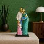Xtore Colorful Family Figurine | Resin Home Decor Accent | Unique Art Piece for Living Room, Office | Vibrant and Expressive Design | Symbol of Family Love and Unity - Fast Shipping to USA & Canada