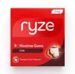RYZE Nicotine Gum 2mg | 2mg Cola Nicotine Gum | Pack of 3 (27 gums) | Easy on Throat | FDA Approved | Sugar Free | Teeth Whitening Properties - Fast Shipping to USA & Canada