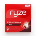 RYZE Nicotine Gum 2mg | 2mg Cola Nicotine Gum | Pack of 3 (27 gums) | Easy on Throat | FDA Approved | Sugar Free | Teeth Whitening Properties - Fast Shipping to USA & Canada